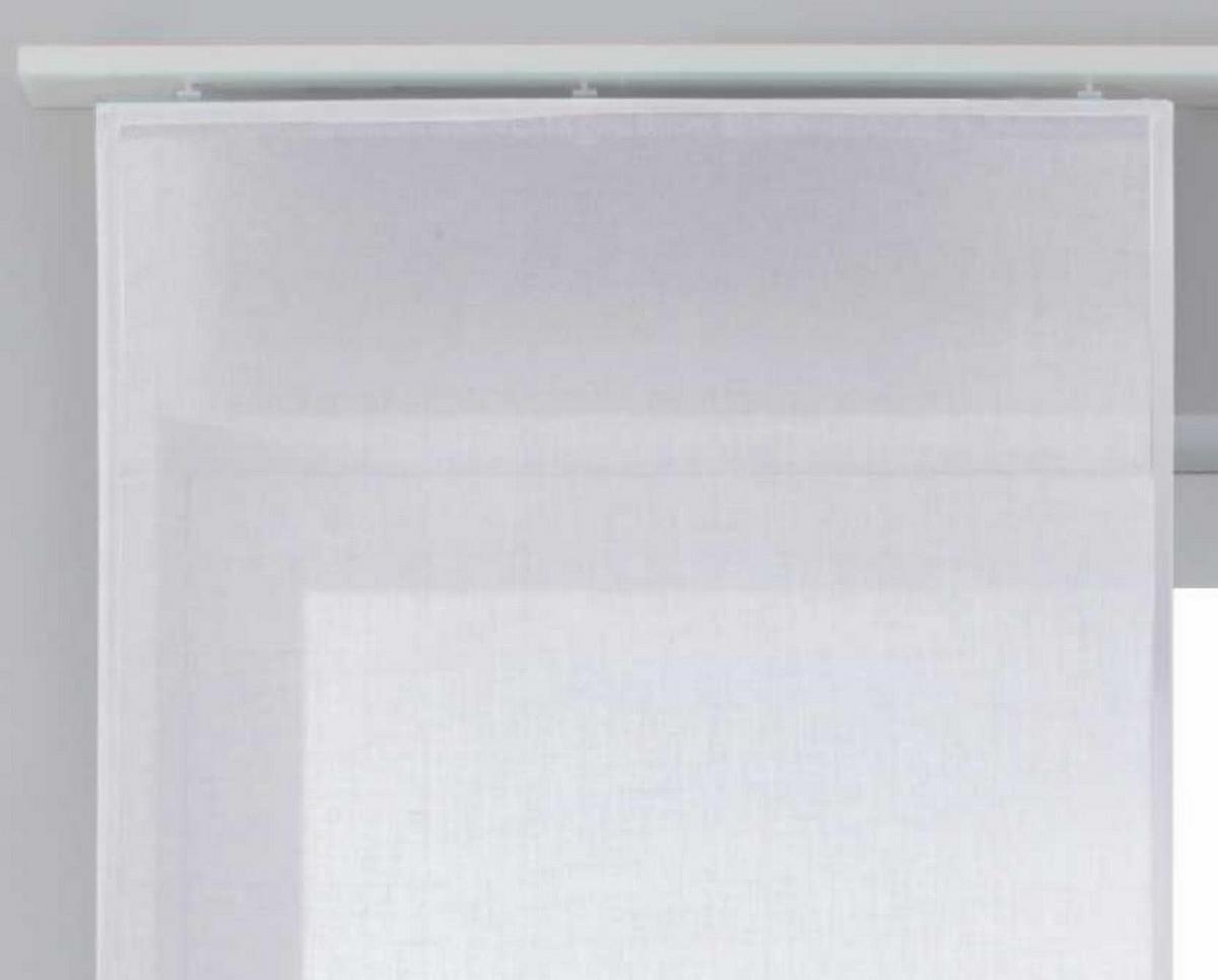 SCHIEBEGARDINE 2ER SET »Nizza« HxB 245x60 cm Weiß - Weiß, Textil (60/245cm) - Gardinenbox