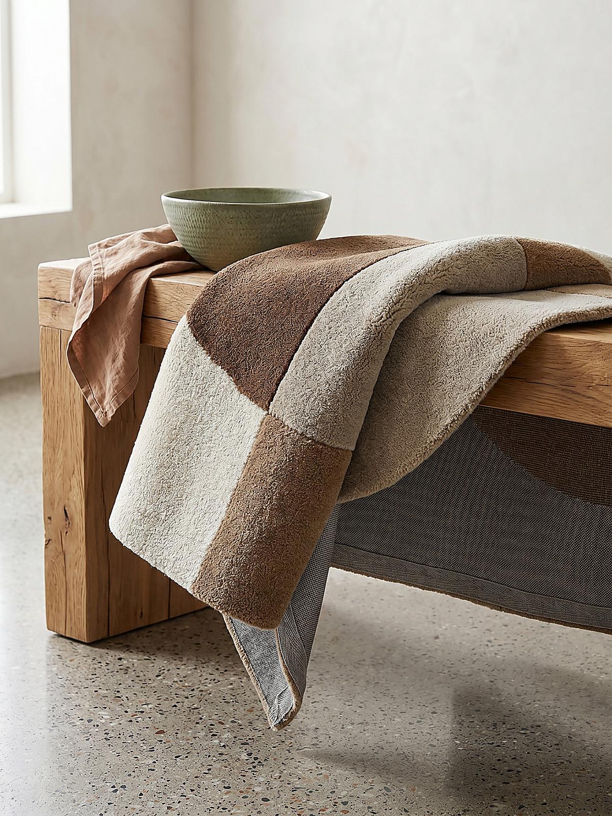 WOLLTEPPICH AIRE, abstrakt, aus Wolle, Bunt, 120 x 170 cm - Beige, Textil (170/120cm) - KADIMA DESIGN