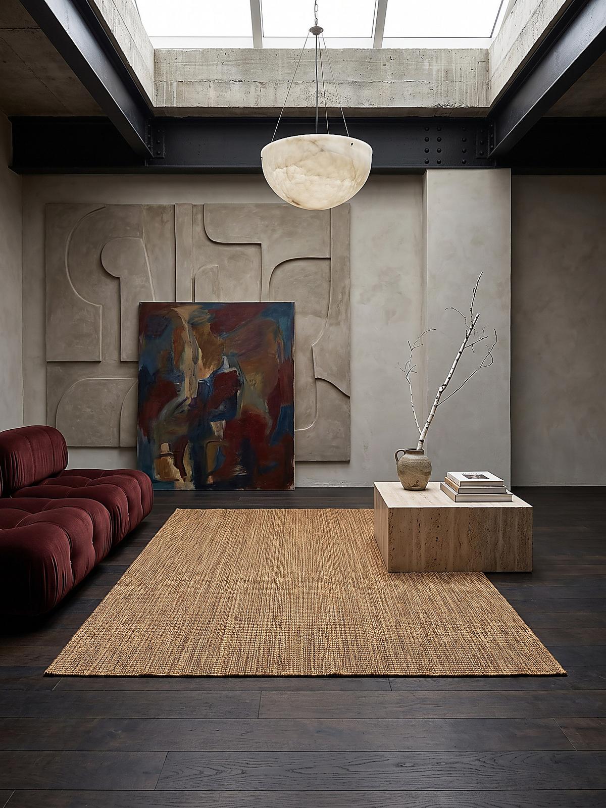 TEPPICH Flachgewebe, Outdoor, Fußbodenheizung-geeignet, VIGOLENO in Ockerbraun, 280 x 370 cm - Braun, Textil (280/370cm) - KADIMA DESIGN