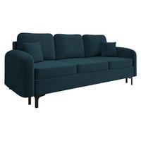 SCHLAFSOFA Venice - Blau/Schwarz, Holz/Textil (225/96/94cm) - MIRJAN24
