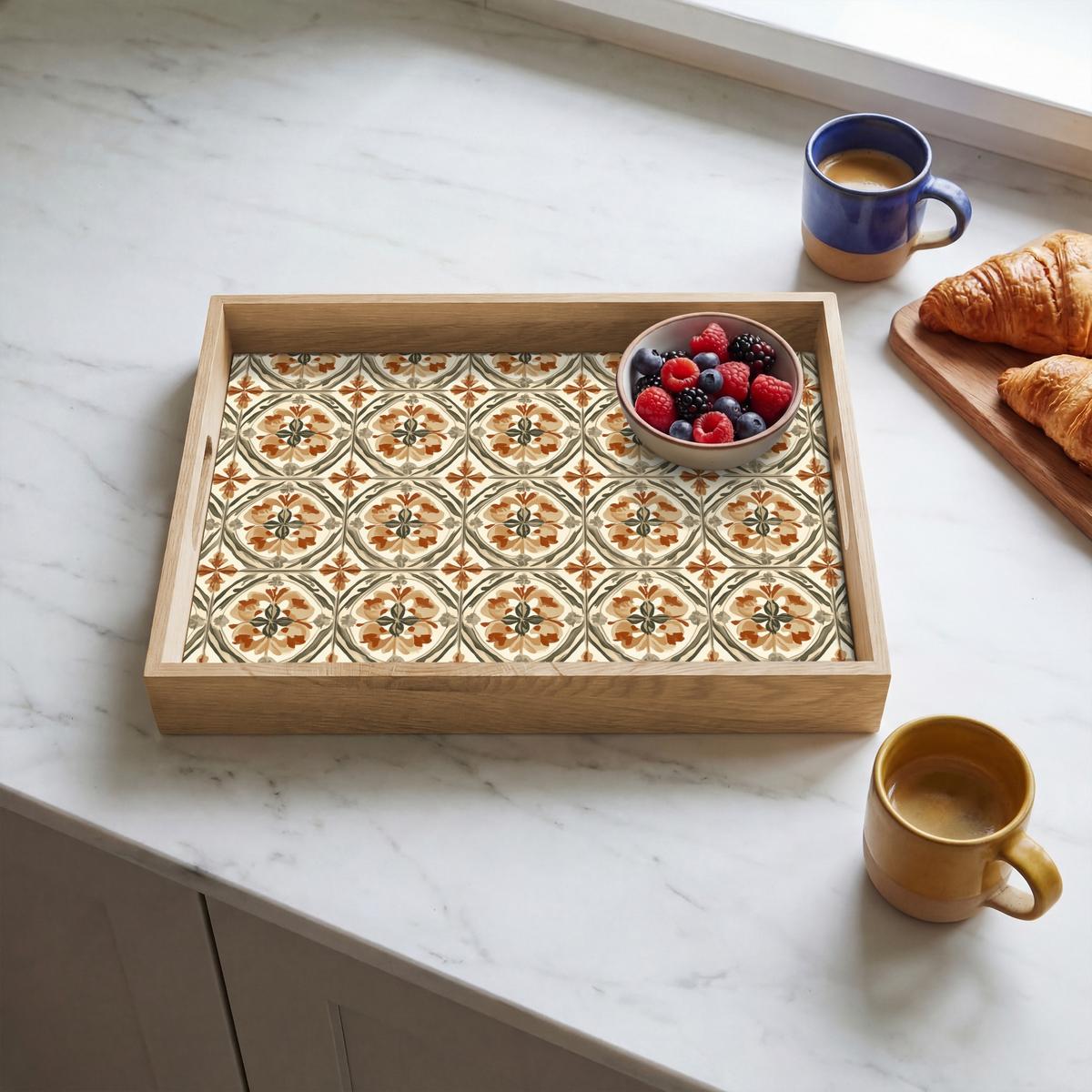 TABLETT Elegant - antik - farbenfroh 40x30 cm - Multicolor, Holz (40/5/5cm) - OnlyWow