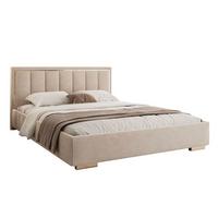 POLSTERBETT AURELIA 140x200 mit Stauraum für Bettwäsche und Rahmen - Beige, Textil (140/200cm) - Lookway