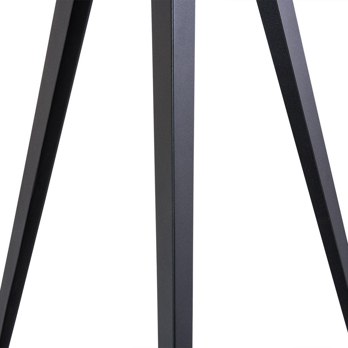 STEHLEUCHTE Stiletto 50/50/156 cm - Schwarz, Metall (50/50/156cm) - Beliani