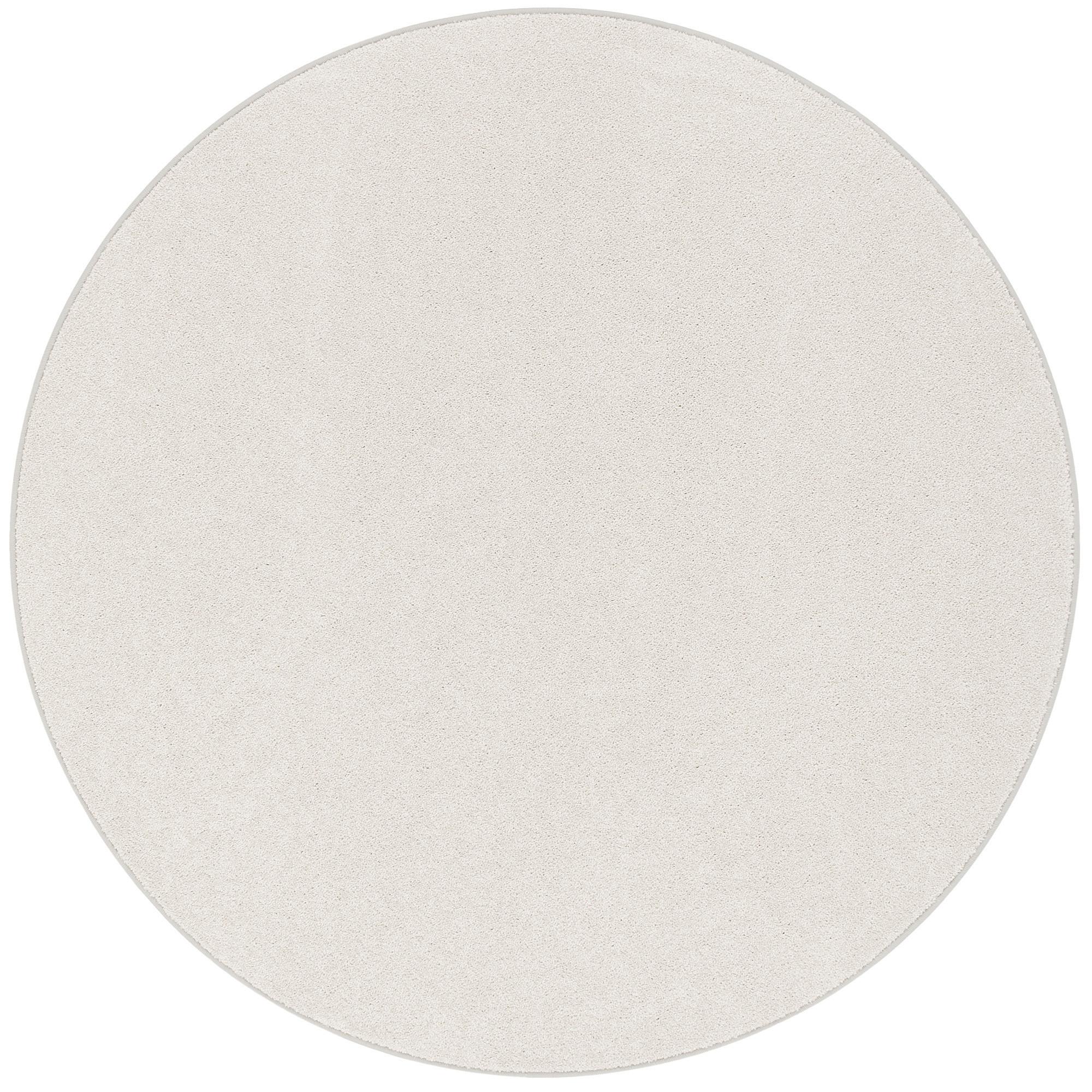 HOCHFLOR VELOURS TEPPICH LUNA RUND - Hellgrau, Textil (200/200cm) - Snapstyle