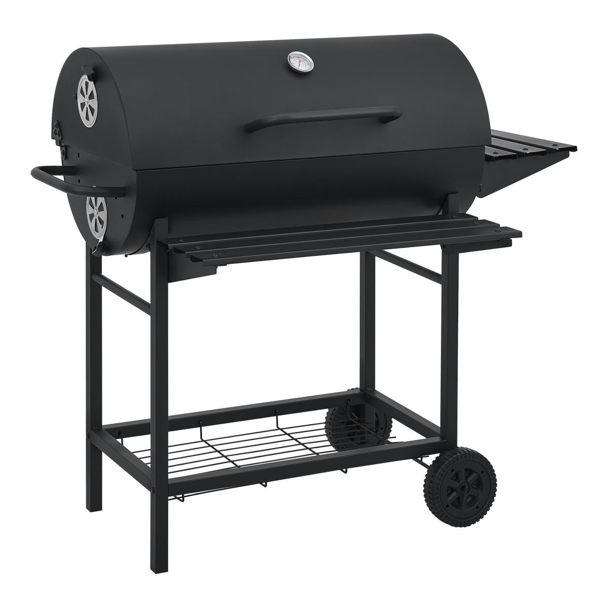 GRILLWAGEN Armento - Schwarz, Metall (108/95/61cm) - casa.pro