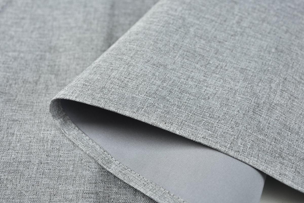 VORHANG 2ER SET BOSTON DARK HxB 245x140 cm Grau - Grau, Textil (140/245cm) - Gardinenbox