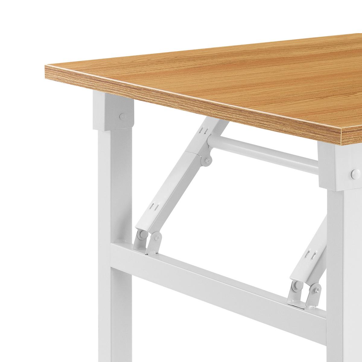 KLAPPTISCH - Buchefarben/Weiß, Holzwerkstoff/Metall (60/120/76.4cm) - [neu.haus]