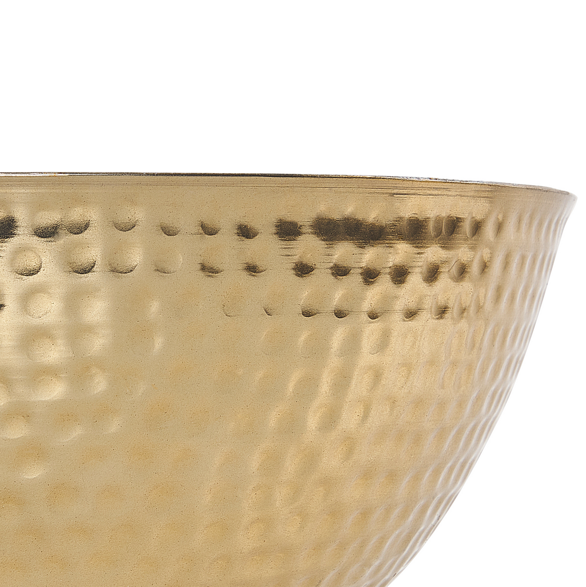 DEKOSCHALE Metall mehrfarbig/gold Baru - Goldfarben, Metall (16cm) - Beliani