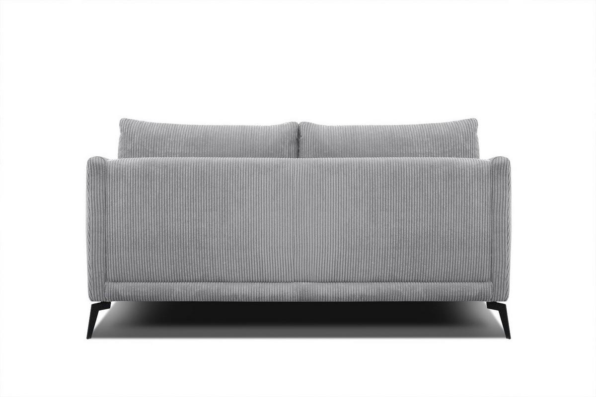SOFA VILT 2,5-Sitzer, hellgrau - Hellgrau/Schwarz, Holzwerkstoff/Textil (202/89/94cm) - Wozimo