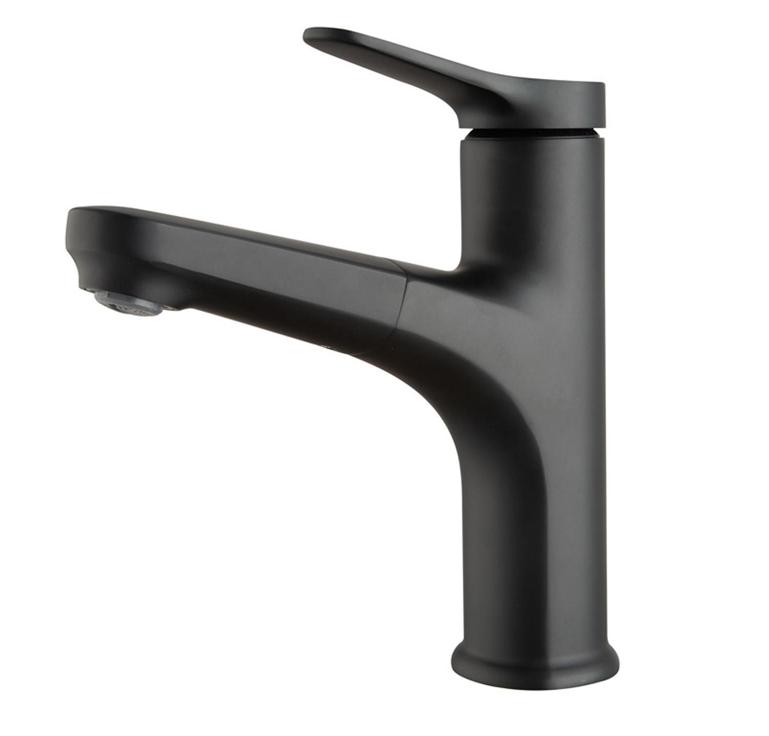WASCHTISCHARMATUR Parma Schwarz - Schwarz, Metall (5/20/5cm) - Badplaats
