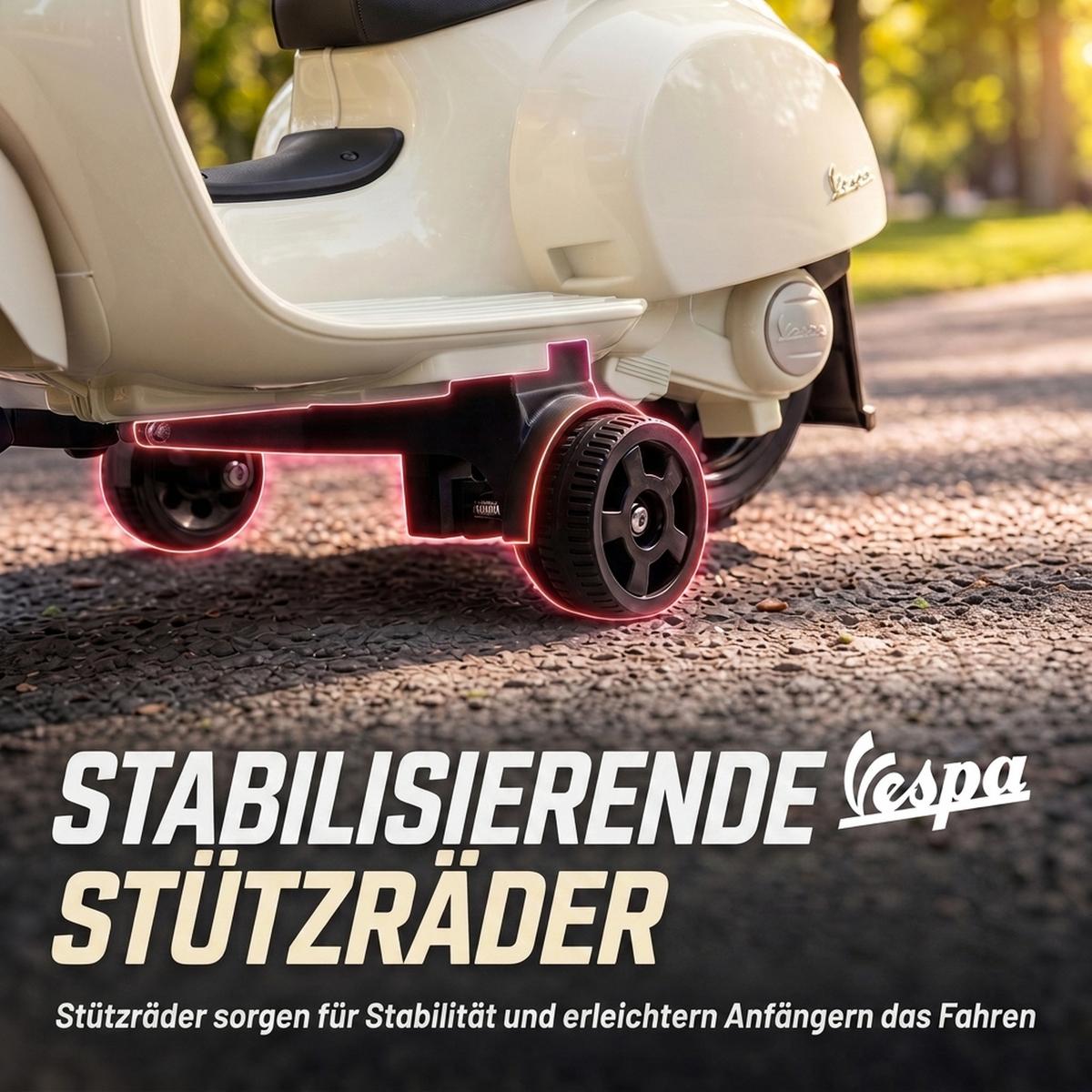KINDERMOTORRAD Kunststoff Stahl Weiß - Weiß, Kunststoff (66.5/38/52cm) - AIYAPLAY