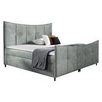 BOXBETT Bergamo Lux - H3 - Hellgrau, Holz (160/200cm) - MIRJAN24