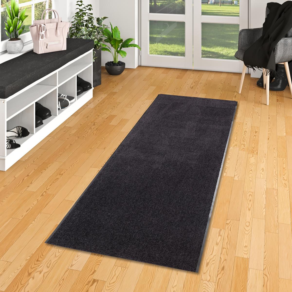 LÄUFER PROPER TEX UNI - Schwarz, Textil (90/1000cm) - Snapstyle