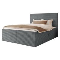 BOXBETT Wokio - H3 - Dunkelgrau/Schwarz, Holzwerkstoff/Kunststoff (140/200cm) - MIRJAN24