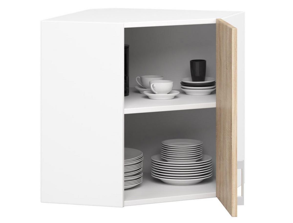 UNTERSCHRANK Weiß, Eiche Sonoma 58/60/30,5 - Weiß/Eiche Artisan, Holzwerkstoff (60/58/30.5cm) - RAUMHIRSCH FURNITURE