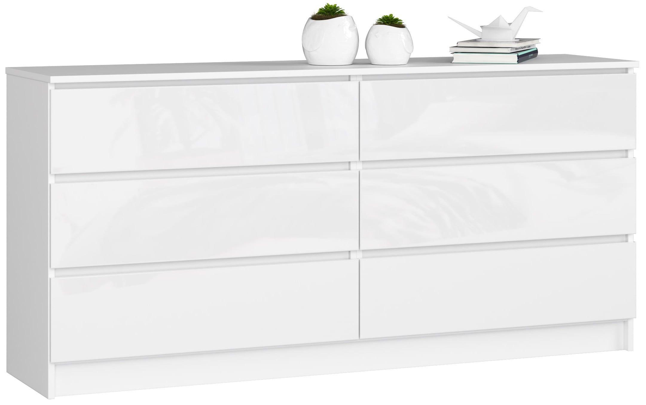 KOMMODE Weiß, Weiß Glanz 77/160/40 - Weiß, Holzwerkstoff (160/77/40cm) - RAUMHIRSCH FURNITURE