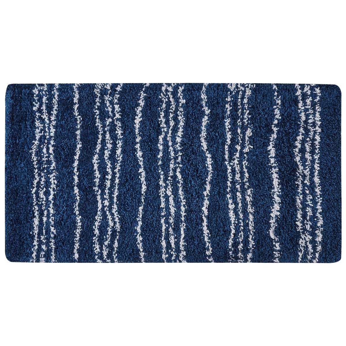 SHAGGY-TEPPICH Tashir 150/80 cm - Blau, Kunststoff (80/150cm) - Beliani