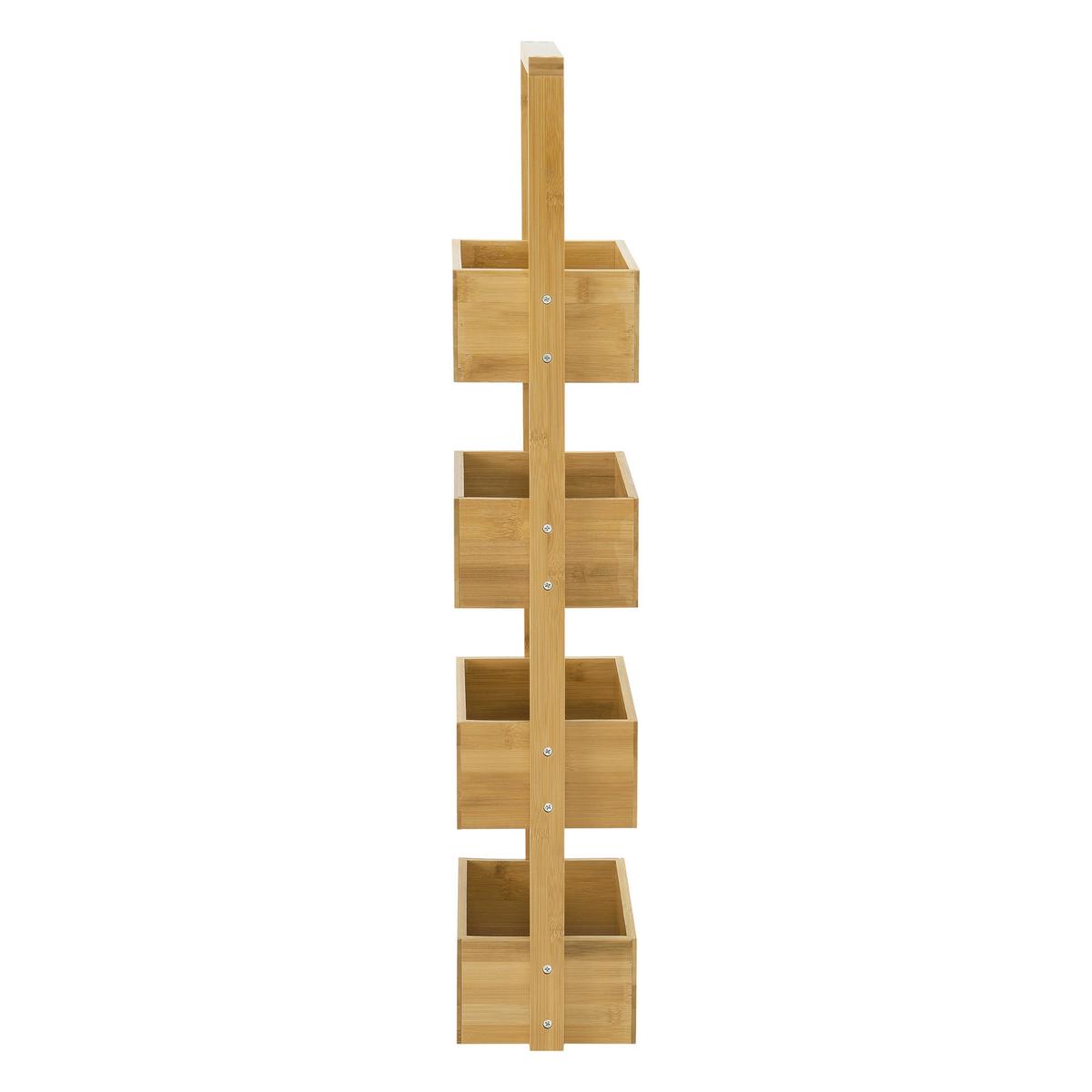 BADEZIMMERREGAL Bardu - Naturfarben, Holz (28/88/16cm) - [en.casa]