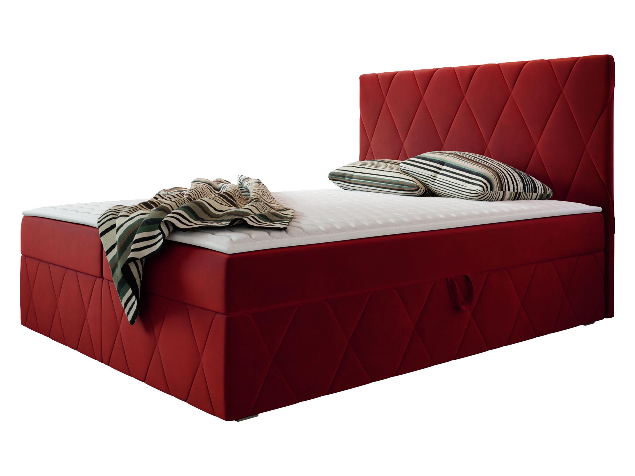 BOXBETT Simoti - H3 - Rot, Holzwerkstoff (160/200cm) - MIRJAN24