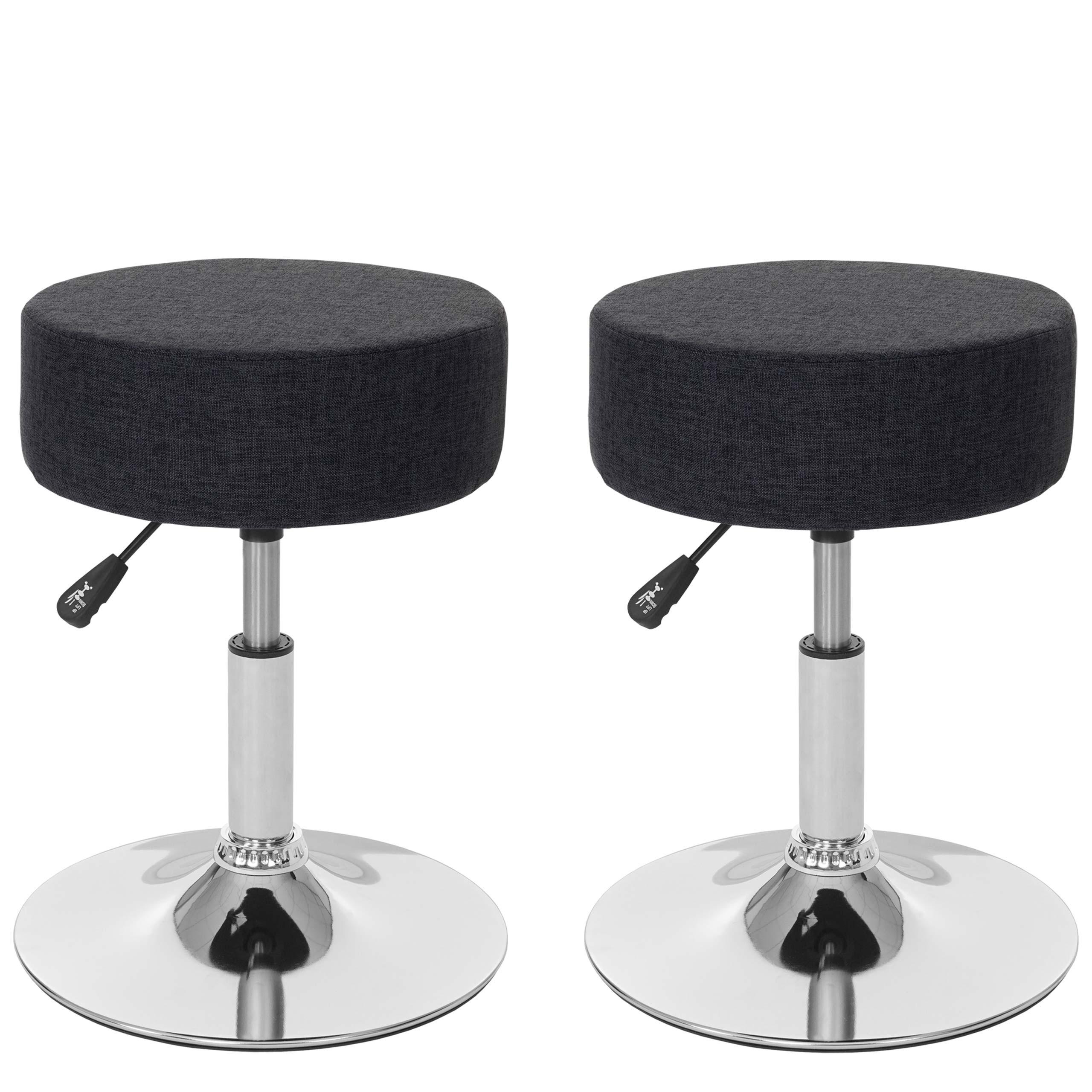 HOCKER Anthrazit 2er-Set - Anthrazit, Textil (35/55/35cm) - MCW