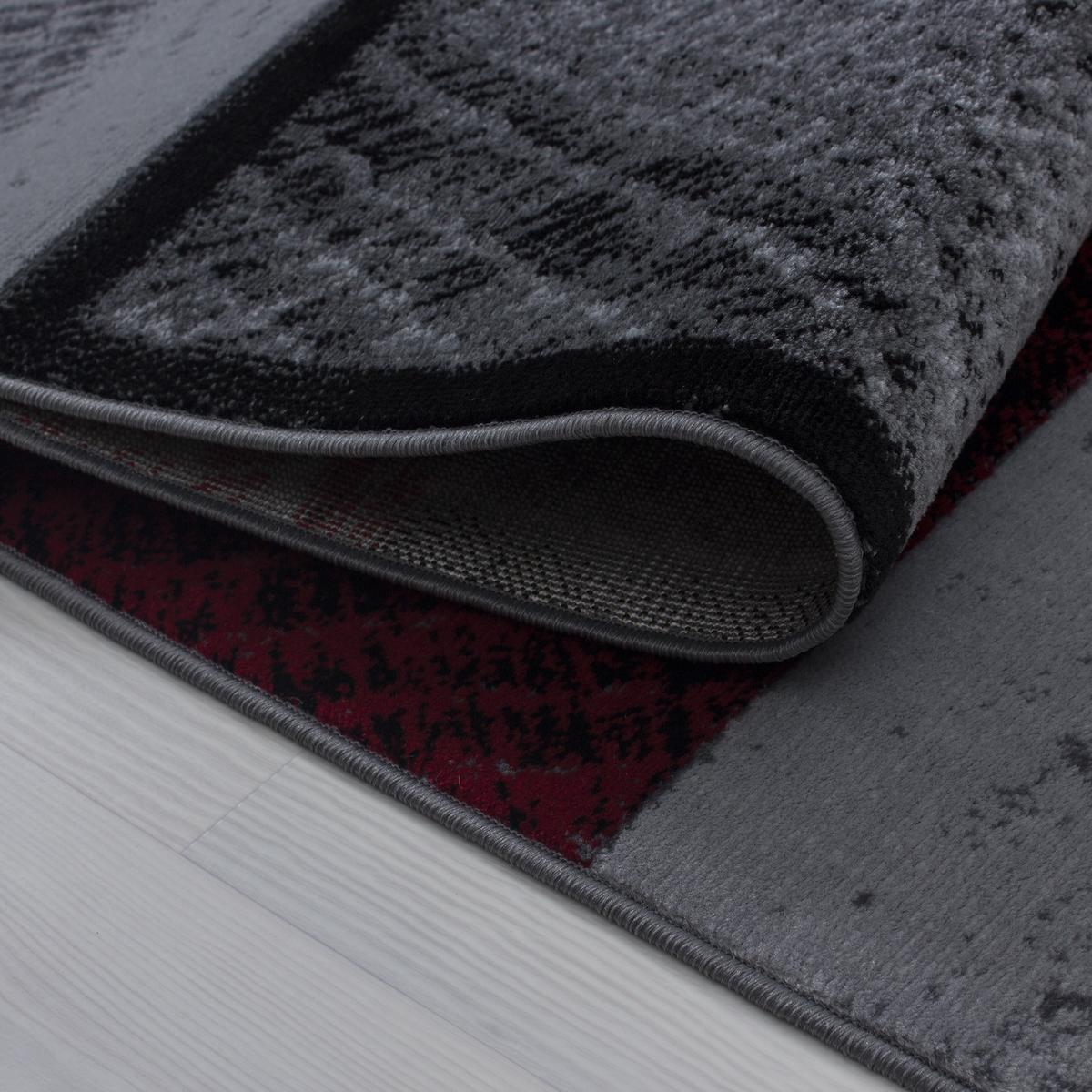 TEPPICH Kurzflor INN in Rot, kariert, 120 x 170 cm - Rot, Textil (170/120cm) - KADIMA DESIGN