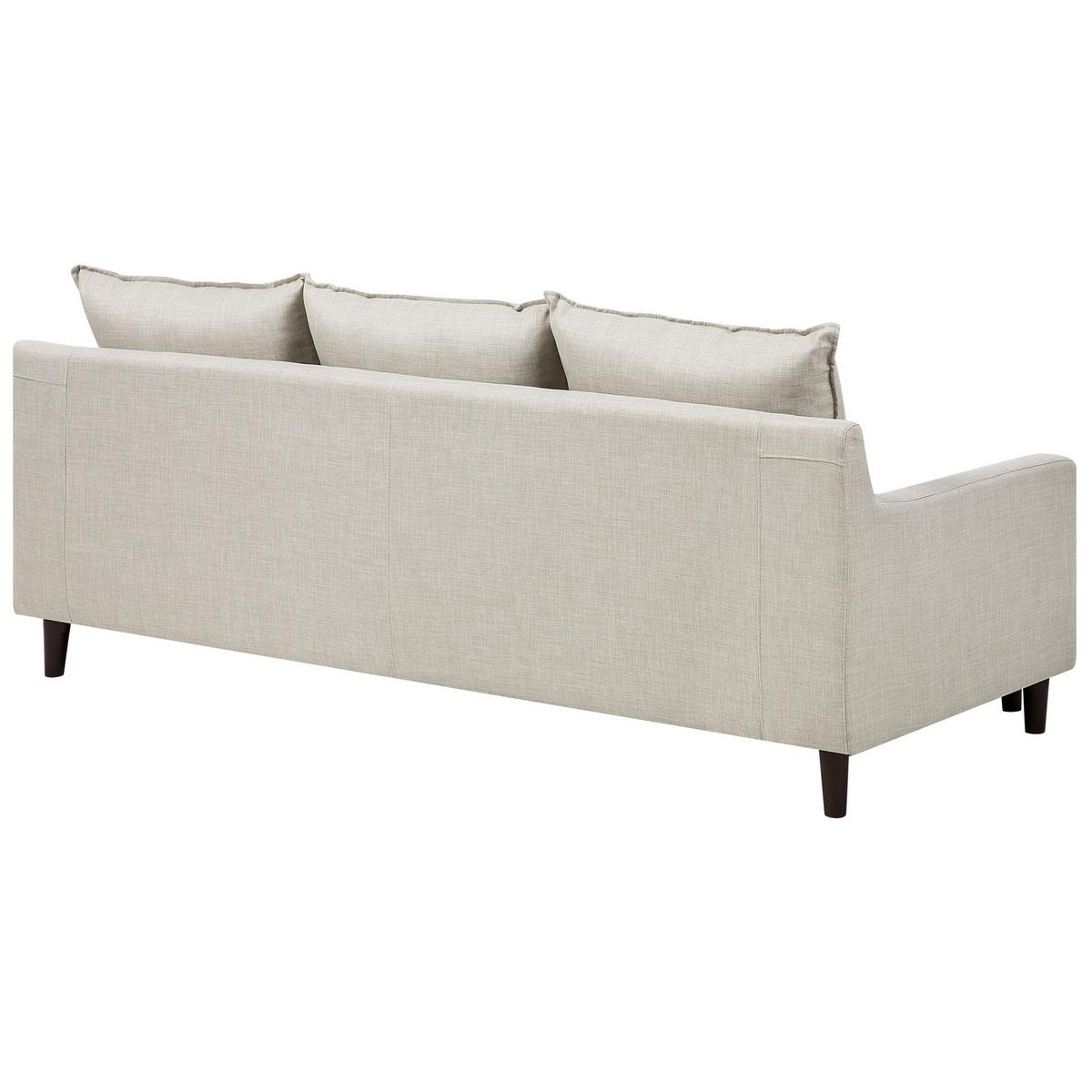 ECKSOFA Polsterbezug Beige Elvenes - Beige, Textil (206/140cm) - Beliani