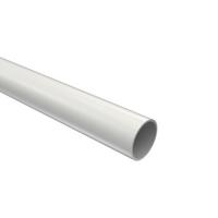 RUNDROHR 100 cm, 20 mm Ø Weiß - Weiß, Metall (100cm) - INTERDECO