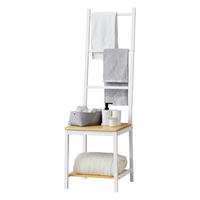 HERRENDIENER Juuka - Naturfarben/Weiß, Holz (40/133/42cm) - [en.casa]
