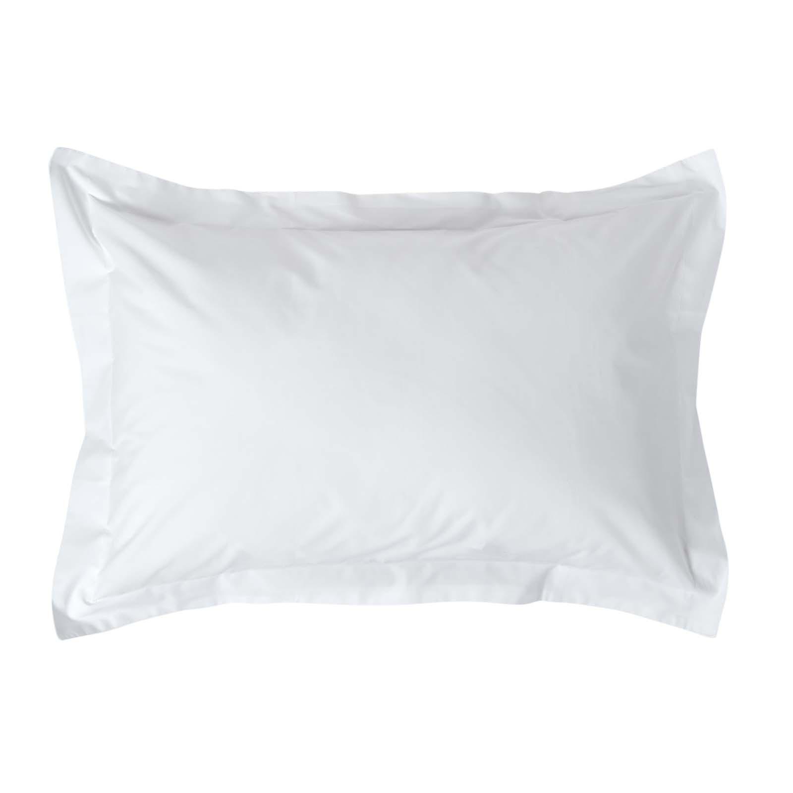 KISSENBEZUG Perkal mit Stehsaum, Fadendichte 200 - Weiß, Textil (48/74cm) - Homescapes