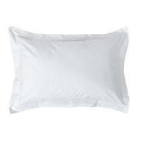 KISSENBEZUG Perkal mit Stehsaum, Fadendichte 200 - Weiß, Textil (48/74cm) - Homescapes