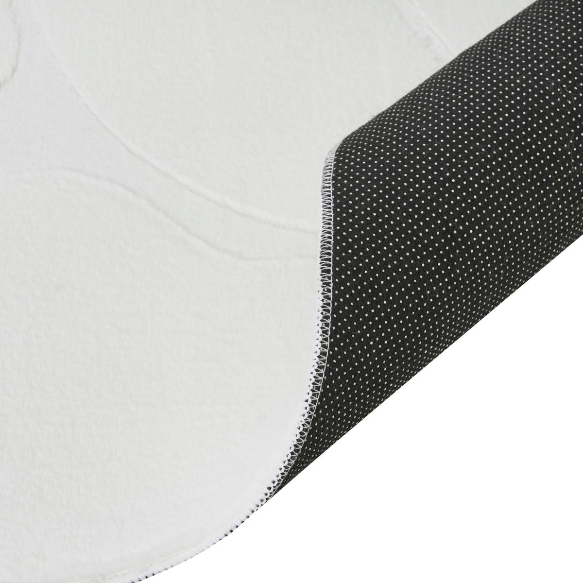TEPPICH Cremeweiß 160/230 cm Kawi - Creme/Weiß, Textil (160/230cm) - Beliani