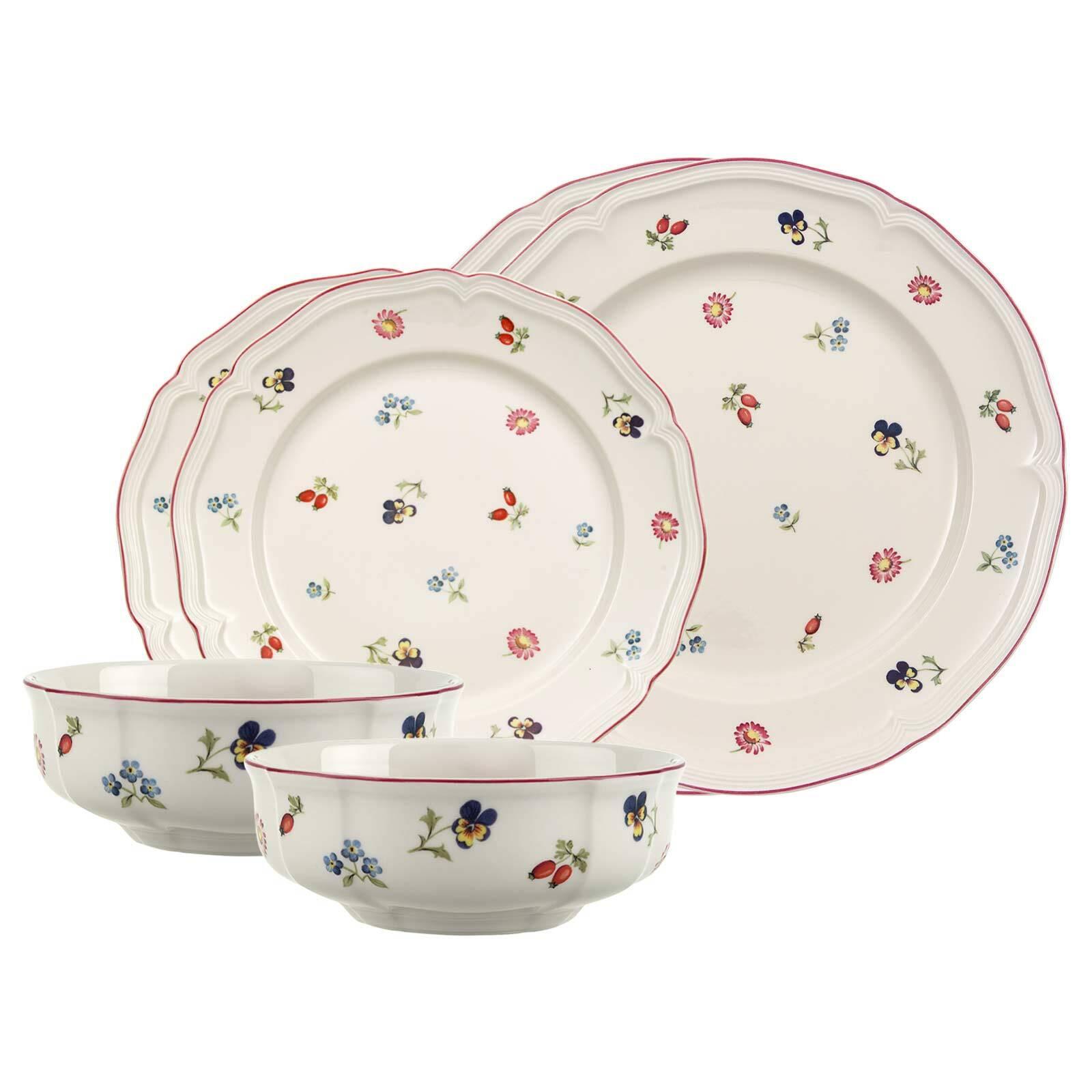 BASIC-SET Petite Fleur weiß 6-tlg. - Weiß, Keramik (2/2/2cm) - Villeroy & Boch