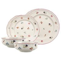 BASIC-SET Petite Fleur weiß 6-tlg. - Weiß, Keramik (2/2/2cm) - Villeroy & Boch