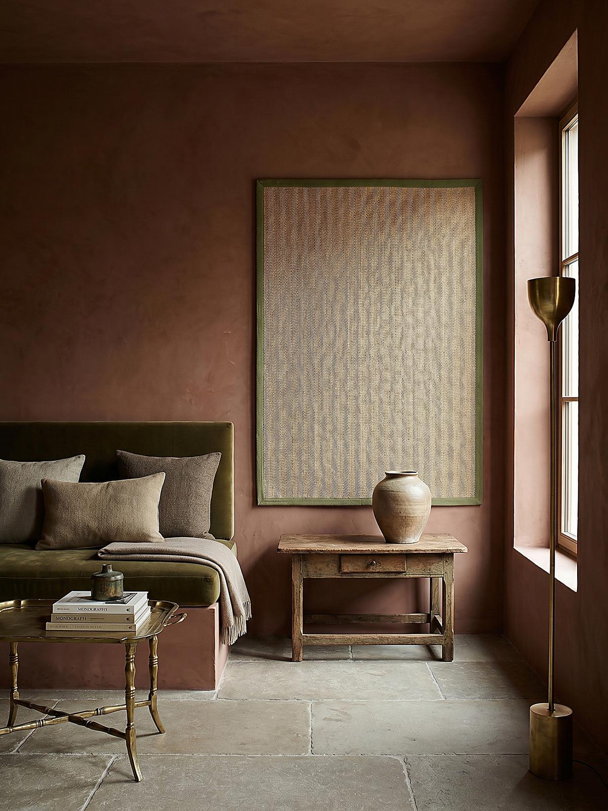 JUTETEPPICH TRENT, geometrisch, Braun-Grün, 160 x 230 cm - Naturfarben/Grün, Textil (230/160cm) - KADIMA DESIGN