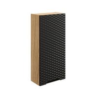 HÄNGESÄULE Elora Schwarz und Holz - Schwarz, Holzwerkstoff (35/75/17cm) - Petits-meubles