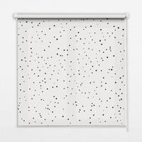 INNENROLLO - Fensterrollo - Rollo - 80x180 cm - Punkte - Schwarz, Kunststoff (80/180/0.5cm) - TULUP