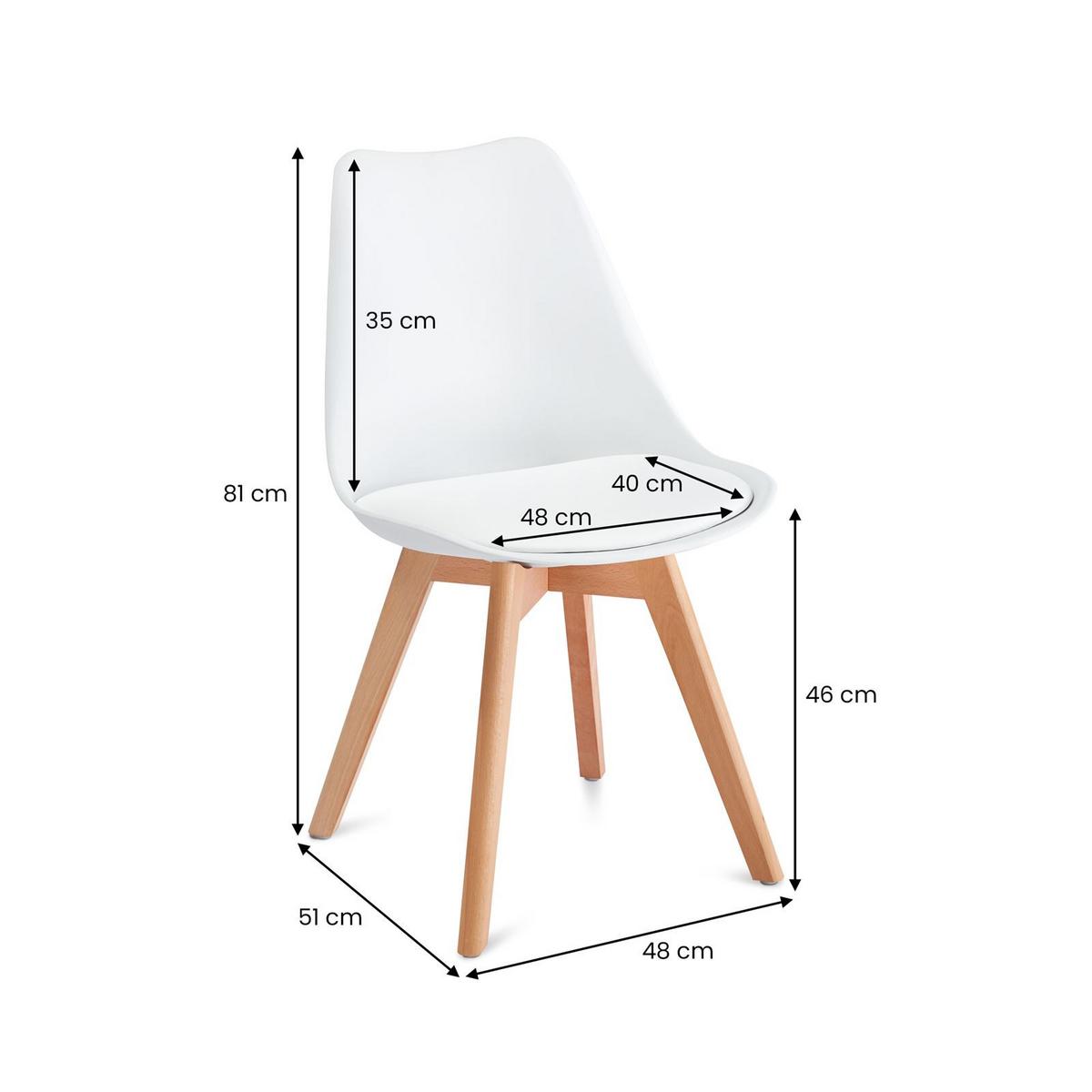 ESSGRUPPE SHANNON ABBY 5er Set weiß - Weiß, Holz/Holzwerkstoff - IDIMEX