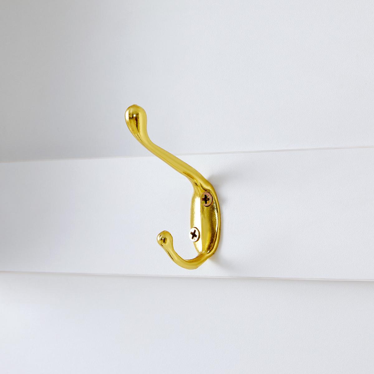 GARDEROBEN-SET 120 cm Weiß Hochglanz nkl. Schuhbank & 3 Haken - Weiß, Holzwerkstoff (120/200/40cm) - Urban Meuble