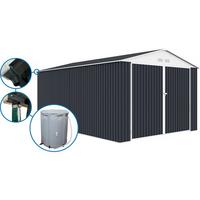 METALL-GARAGE PVC houston - Grau, Metall (70/310/470cm) - Habitat Garten
