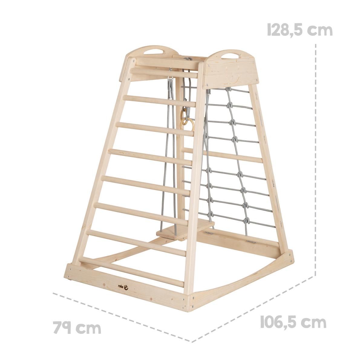 SPIELTURM Montessori - Naturfarben, Holz (83/127.5/110.5cm) - Roba