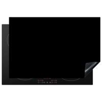 HERDABDECKPLATTE Schwarz - Einfarbig Induktionsmatte 77x51 cm - Schwarz, Kunststoff (77/51/0.2cm) - MuchoWow