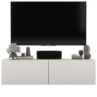 TV-SCHRANK Enjoy Kaschmir matt 120 cm - Kaschmir, Holzwerkstoff (120/30/35cm) - Meble Lindner