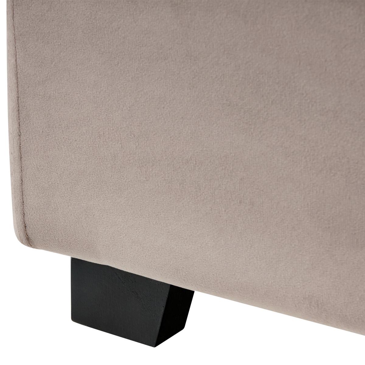 WASSERBETT 160/200 cm Taupe Rouen - Taupe, Textil (160/200cm) - Beliani