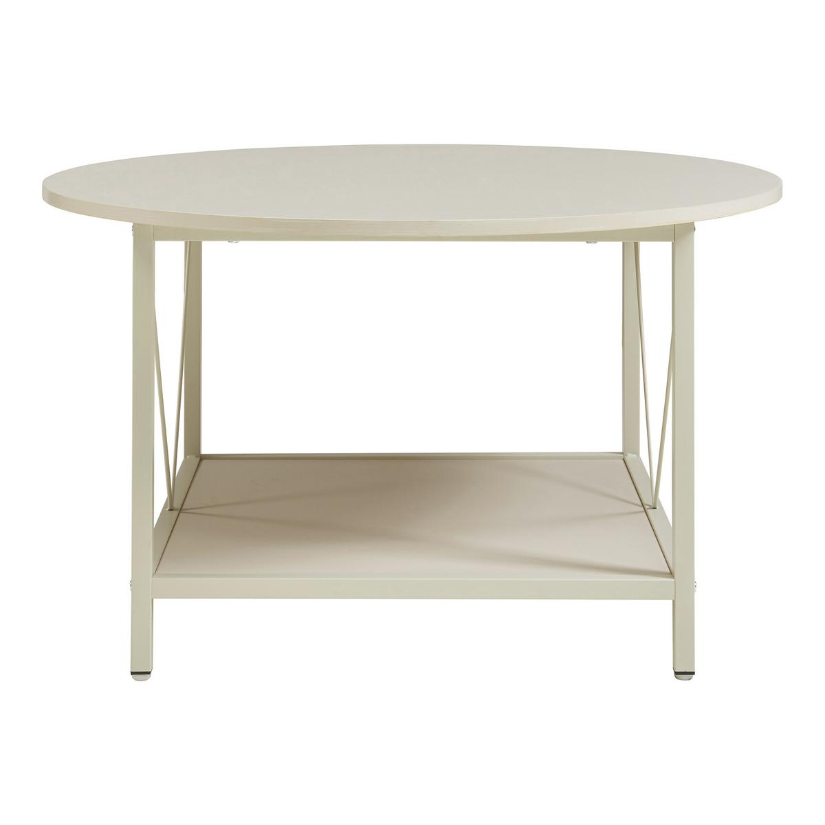COUCHTISCH Filem 80/46 cm - Sandfarben, Holzwerkstoff/Metall (80/80/46cm) - [en.casa]