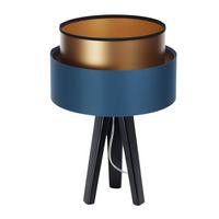 TISCHLAMPE Blau 30/45 cm - Braun, Kunststoff (30/0.7/45cm) - ONZENO