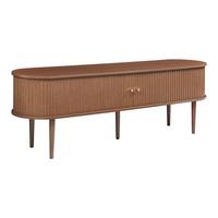 TV-ELEMENT Mapia - Walnussfarben, Holzwerkstoff (166/55/40cm) - [en.casa]
