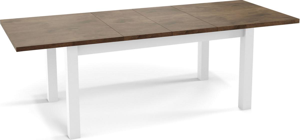 ESSTISCH Molly rechteckig ausziehbar, Lefkas Eiche 160-240/90/75 cm - Alteiche/Weiß, Holz/Holzwerkstoff (90/240/75cm) - WFL GROUP