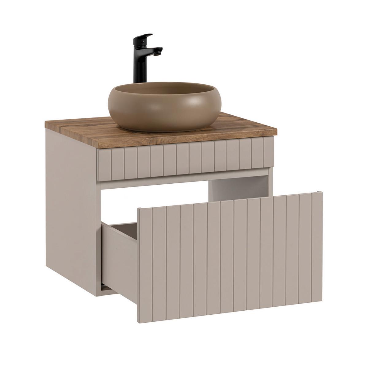 WASCHTISCH 60.4cm Zelie Kaschmir - Beige, Holzwerkstoff (60.4/48/46cm) - Petits-meubles