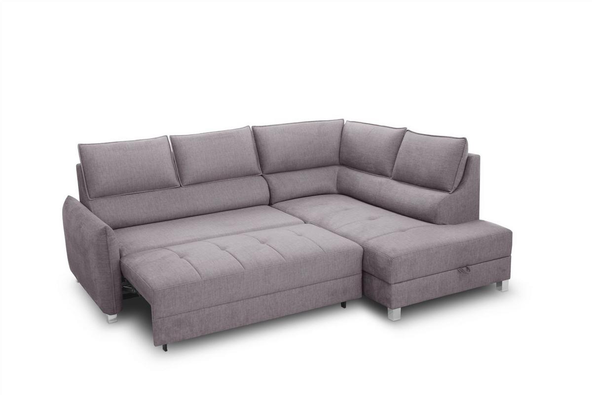 ECKSOFA Marno In Chill Me - Hellgrau, Holzwerkstoff/Textil (260/200cm) - Fun Möbel