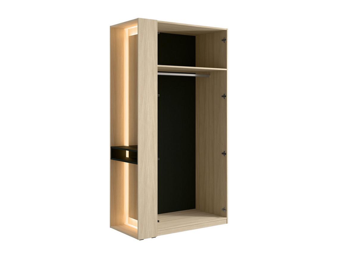 DREHTÜRENSCHRANK FERYN 110,9/207,5/58cm 2-türig mit Spiegel Sonoma Eiche - Sonoma Eiche, Holzwerkstoff (110.9/207.5/58cm) - MASSENO